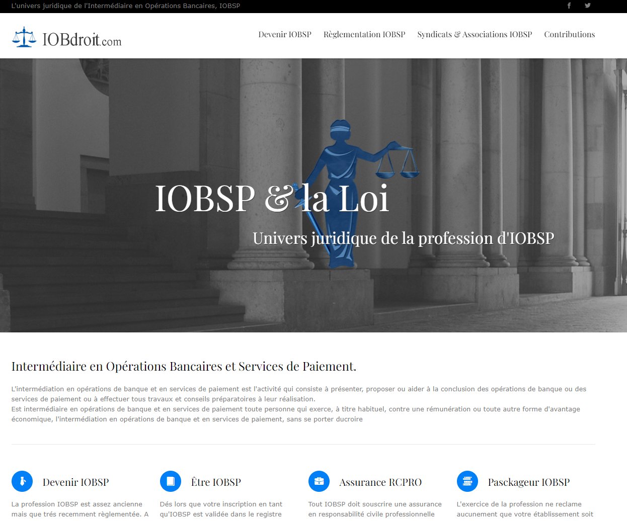 Univers juridique de la profession d'IOBSP